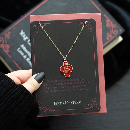 Love Potion Enamel Necklace Card | Inspired Creative Gifts | UK Supplier