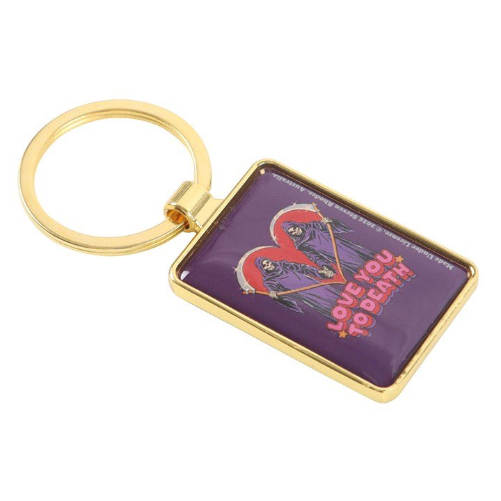 Love You To Death Keyring by Steven Rhodes | Inspired Creative Gifts | UK Supplier
