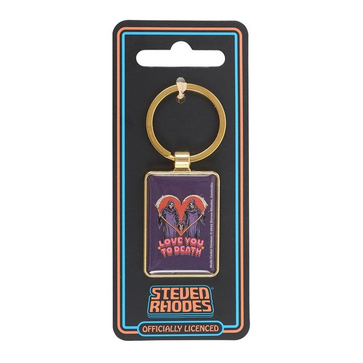 Love You To Death Keyring by Steven Rhodes | Inspired Creative Gifts | UK Supplier