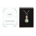 Luck Green Aventurine Crystal Chip Potion Bottle Necklace | Inspired Creative Gifts | UK Supplier