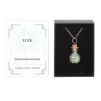 Luck Green Aventurine Crystal Chip Potion Bottle Necklace | Inspired Creative Gifts | UK Supplier