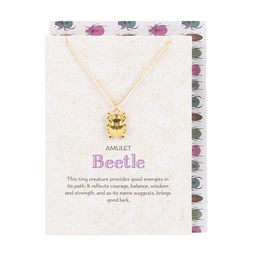 Lucky Beetle Necklace Card | Inspired Creative Gifts | UK Supplier