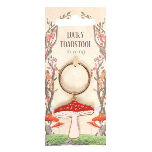 Lucky Toadstool Keyring | Inspired Creative Gifts | UK Supplier