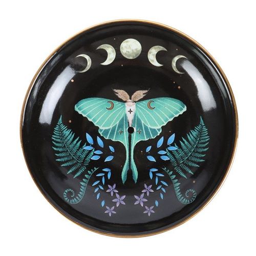 Luna Moth Ceramic Incense Plate | Inspired Creative Gifts | UK Supplier