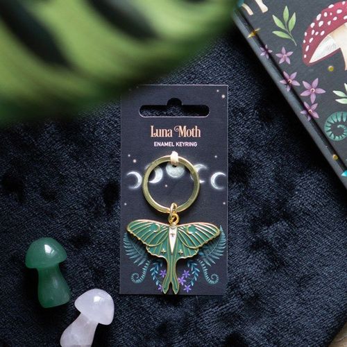 Luna Moth Keyring | Inspired Creative Gifts | UK Supplier