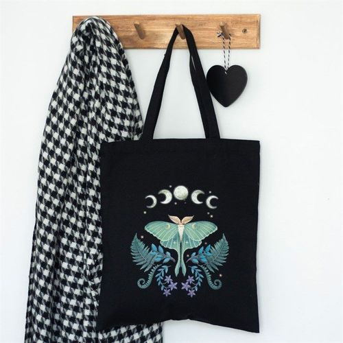 Luna Moth Polycotton Tote Bag | Inspired Creative Gifts | UK Supplier