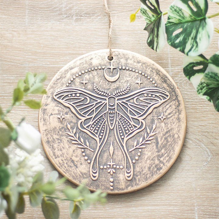 Luna Moth Terracotta Plaque | Inspired Creative Gifts | UK Supplier