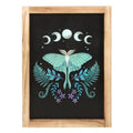 Luna Moth Wooden Framed Wall Art | Inspired Creative Gifts | UK Supplier