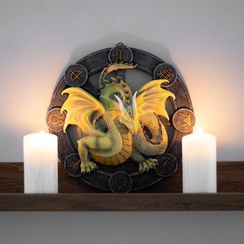 Mabon Dragon Resin Wall Plaque by Anne Stokes | Inspired Creative Gifts | UK Supplier
