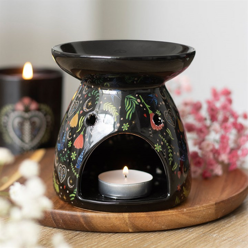 Midnight Bloom Print Oil Burner | Inspired Creative Gifts