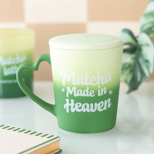 Matcha Made in Heaven Mug with Coaster Lid | Inspired Creative Gifts