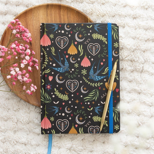 Midnight Bloom Print A5 Notebook | Inspired Creative Gifts