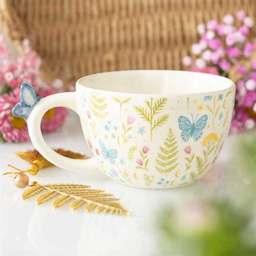 Luna Bloom Floral Print Mug with Butterfly | Inspired Creative Gifts