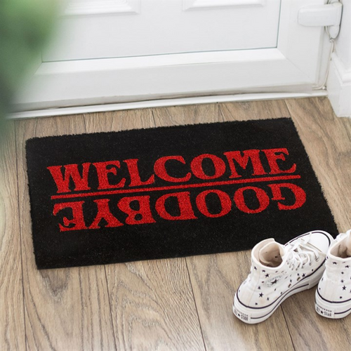 Black Welcome Goodbye Doormat |  | Inspired Creative Gifts
