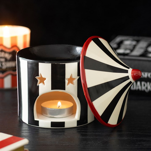 Black Striped Circus Tent Oil Burner |  | Inspired Creative Gifts