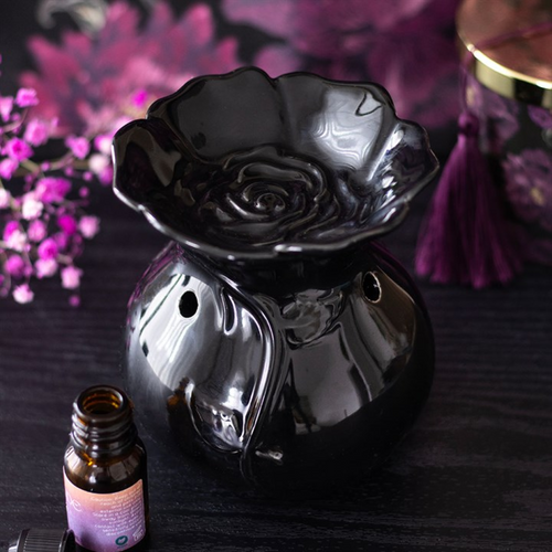 Black Rose Oil Burner | Oil Burner | Inspired Creative Gifts