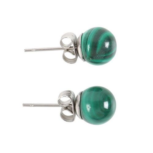 Malachite Semi Precious Crystal Earrings | Inspired Creative Gifts | UK Supplier