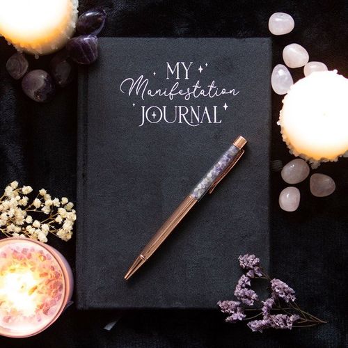 Manifestation Journal with Amethyst Pen | Inspired Creative Gifts | UK Supplier