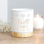 Matte Ceramic Butterfly Oil Burner | Inspired Creative Gifts | UK Supplier