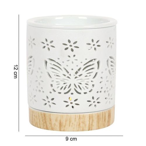 Matte Ceramic Butterfly Oil Burner | Inspired Creative Gifts | UK Supplier