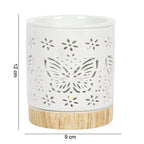 Matte Ceramic Butterfly Oil Burner | Inspired Creative Gifts | UK Supplier