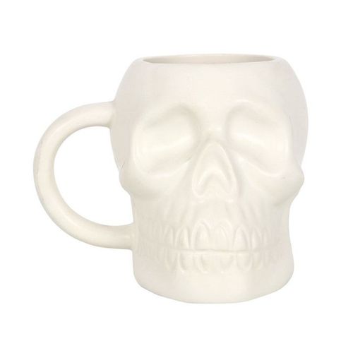 Matte White Skull Mug | Inspired Creative Gifts | UK Supplier
