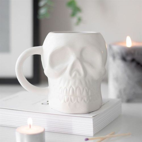 Matte White Skull Mug | Inspired Creative Gifts | UK Supplier