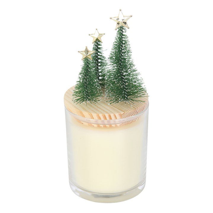 Merry and Bright Bauble Cinnamon & Spice Glass Candle with Tree | Inspired Creative Gifts | UK Supplier