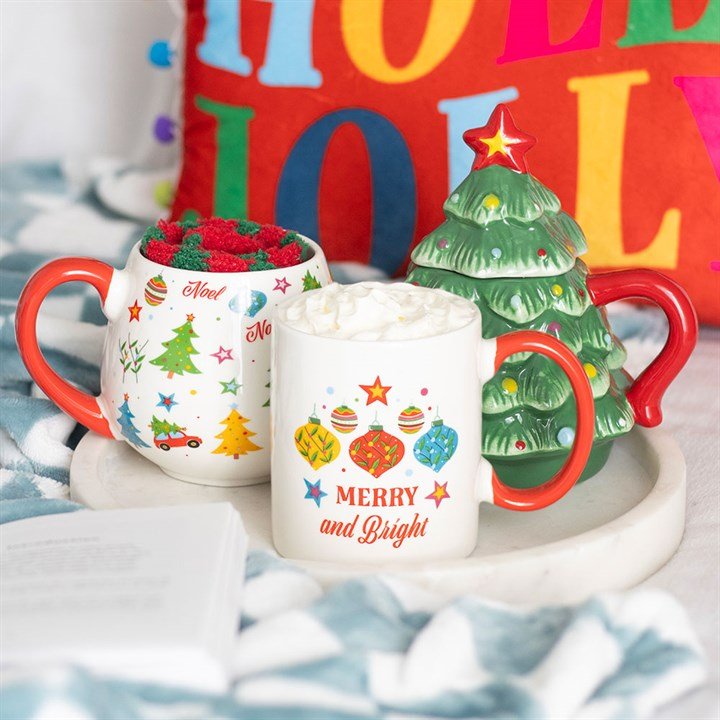 Merry and Bright Bauble Mug | Inspired Creative Gifts | UK Supplier