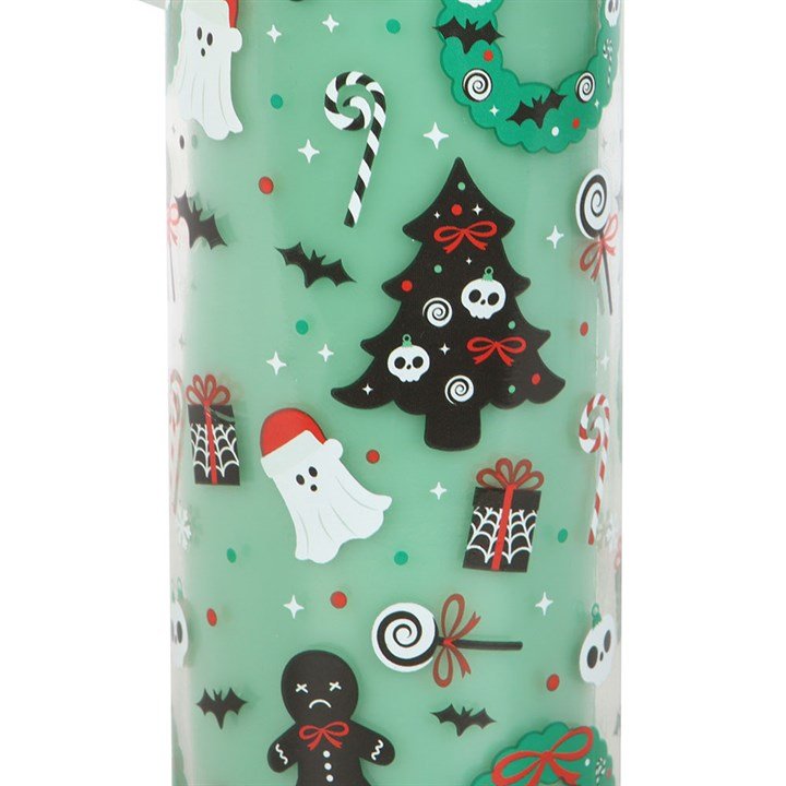 Merry Creepmas Cursed Candy Cane Tube Candle | Inspired Creative Gifts | UK Supplier