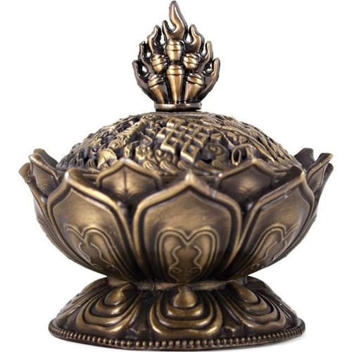 Metal Lotus Incense Cone Holder | Inspired Creative Gifts | UK Supplier