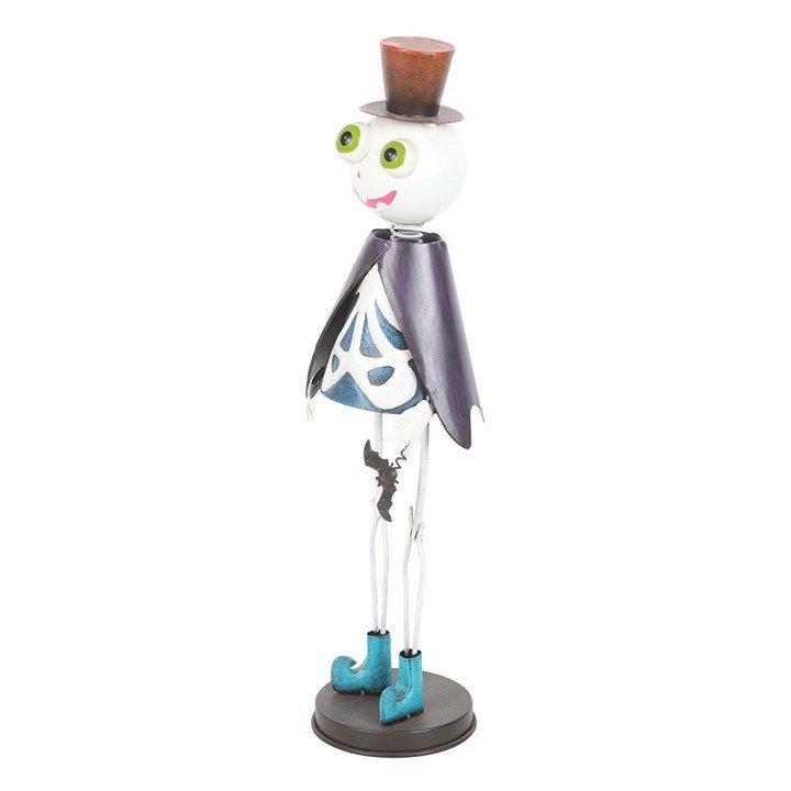 Metal Skeleton Ornament with Top Hat | Inspired Creative Gifts | UK Supplier