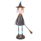 Metal Witch Ornament with Broom | Inspired Creative Gifts | UK Supplier