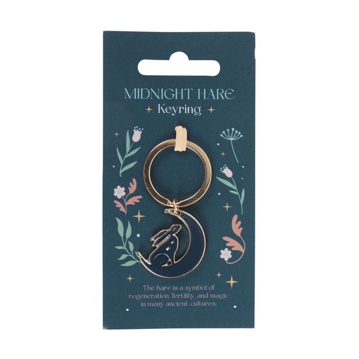 Midnight Hare Keyring | Inspired Creative Gifts | UK Supplier