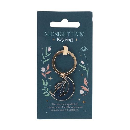 Midnight Hare Keyring | Inspired Creative Gifts | UK Supplier