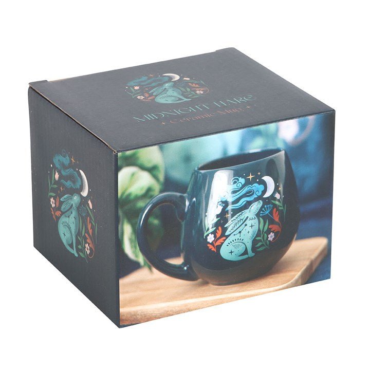 Midnight Hare Rounded Mug | Inspired Creative Gifts | UK Supplier