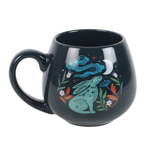Midnight Hare Rounded Mug | Inspired Creative Gifts | UK Supplier