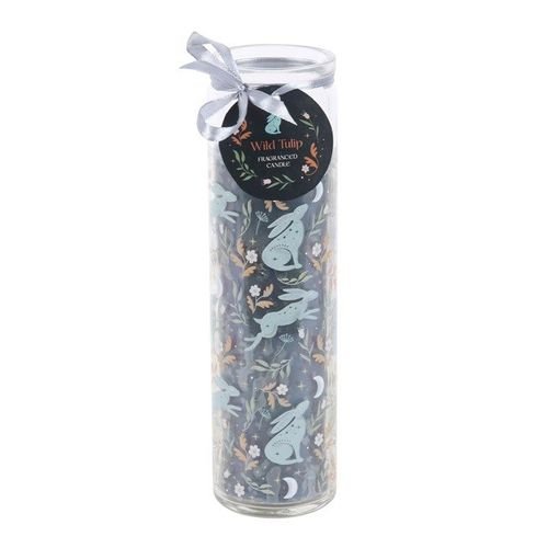 Midnight Hare Wild Tulip Tube Candle | Inspired Creative Gifts | UK Supplier