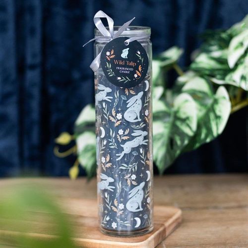Midnight Hare Wild Tulip Tube Candle | Inspired Creative Gifts | UK Supplier