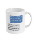 Novelty Mug – Funny 'Go Big' Boss Joke