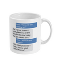 Novelty Mug – Funny 'Free Food in the Fridge' Boss Joke