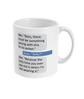 Novelty Mug – Funny 'Hi-Vis' Boss Joke
