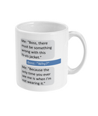 Novelty Mug – Funny 'Hi-Vis' Boss Joke