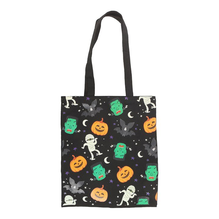 Monster Mash Print Polycotton Tote Bag | Inspired Creative Gifts | UK Supplier