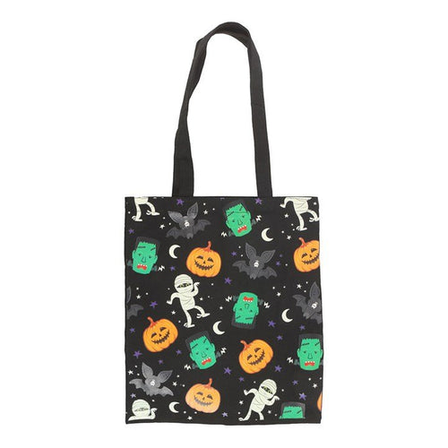 Monster Mash Print Polycotton Tote Bag | Inspired Creative Gifts | UK Supplier