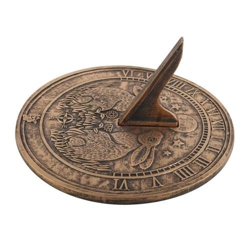 Moon Gazing Hare Terracotta Sundial by Lisa Parker | Inspired Creative Gifts | UK Supplier