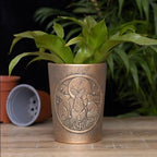 Moon Shadows Bronze Terracotta Plant Pot by Lisa Parker | Inspired Creative Gifts | UK Supplier