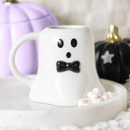 Mr Boo Ghost Shaped Mug with Bow Tie | Inspired Creative Gifts | UK Supplier