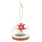 Mushroom House Glass Dome Hanging Decoration | Inspired Creative Gifts | UK Supplier