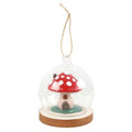Mushroom House Glass Dome Hanging Decoration | Inspired Creative Gifts | UK Supplier